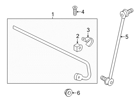 2018 Audi TT RS Quattro Stabilizer Bar & Components - Front