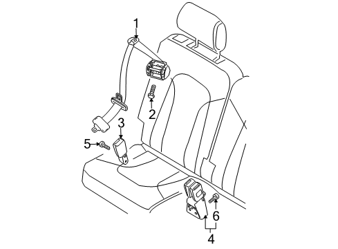 2011 Audi Q7 Seat Belt Diagram 4