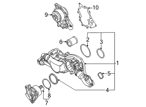 2023 Audi RS Q8 Water Pump