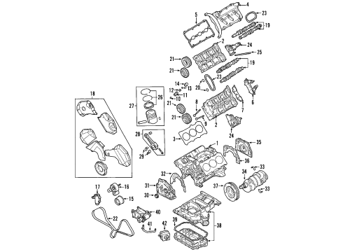 2004 Audi Allroad Quattro Motor Mount Diagram for 4B0-199-379-AB