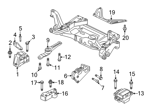 2008 Audi TT Quattro Engine & Trans Mounting