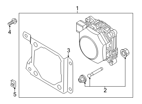 2021 Audi A8 Quattro Electrical Components - Front Bumper Diagram 2