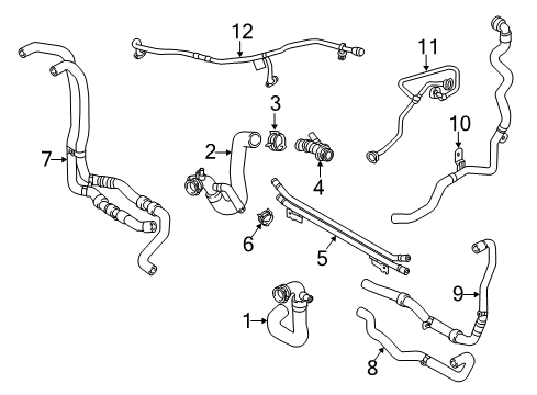 2019 Audi SQ5 Hoses, Lines & Pipes Diagram 2