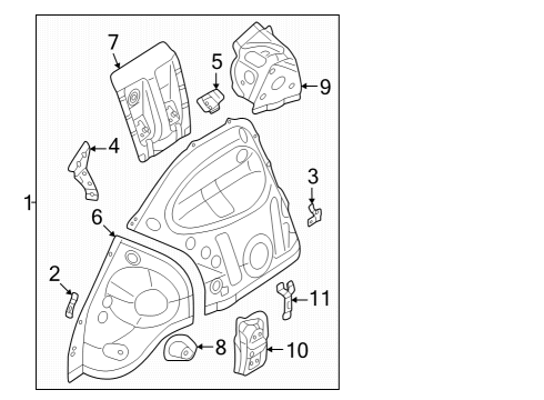 2023 Audi Q4 e-tron Sportback Inner Structure  Diagram 1