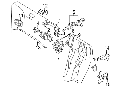 2006 Audi TT Door - Lock & Hardware