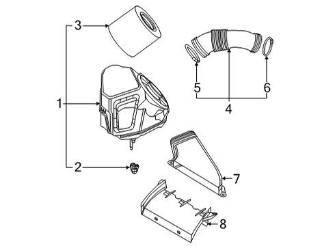 2021 Audi A7 Sportback Air Intake Diagram 1