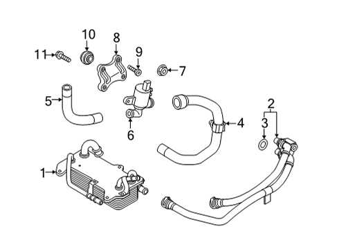 2022 Audi Q7 Trans Oil Cooler Diagram 2