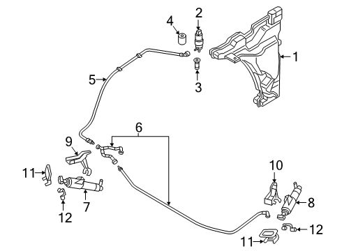 2022 Audi A5 Sportback Washer Components