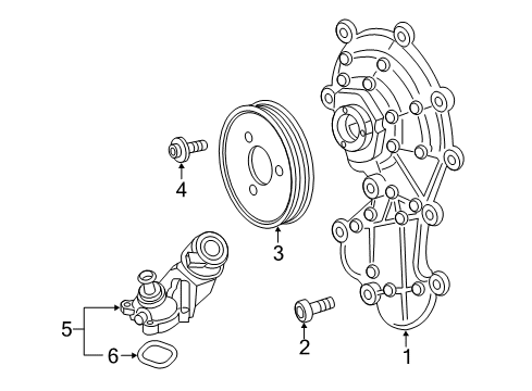 2015 Audi A6 Quattro Water Pump