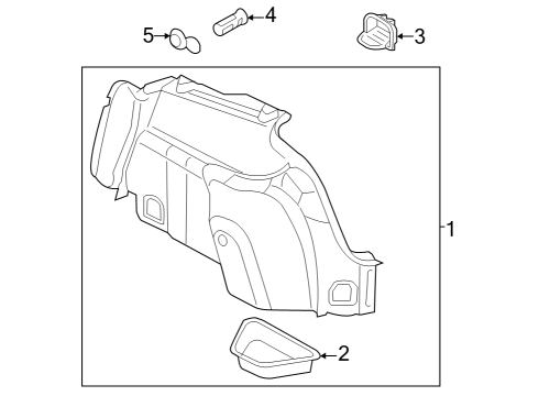 2024 Audi RS3 Interior Trim - Rear Body Diagram 2