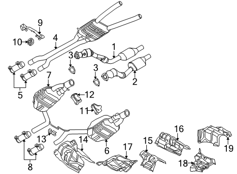 2009 Audi S4 Exhaust Components