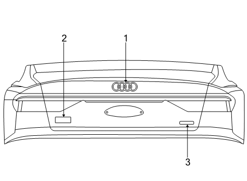 2022 Audi Q3 Exterior Trim - Lift Gate