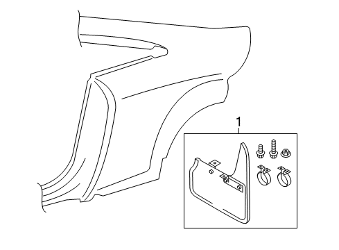 2010 Audi TT Quattro Exterior Trim - Quarter Panel