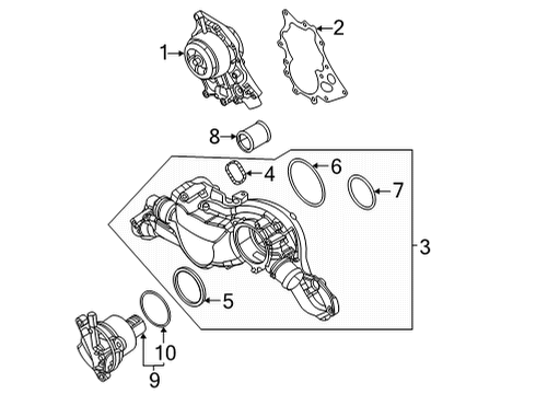 2022 Audi RS7 Sportback Water Pump