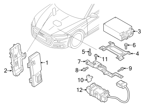 2024 Audi Q8 e-tron Electrical Components Diagram 10