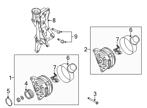 2014 Audi A4 Alternator