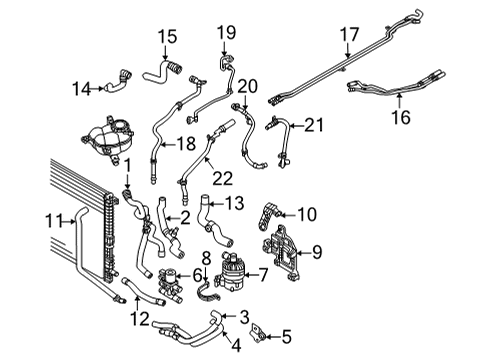 2020 Audi A8 Quattro Hoses, Lines & Pipes Diagram 1