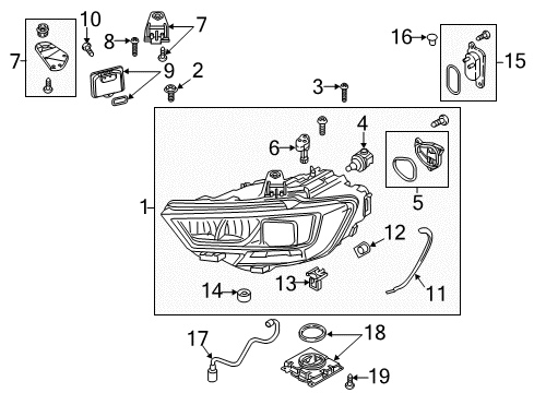 2019 Audi A3 Quattro Headlamps, Electrical Diagram 2