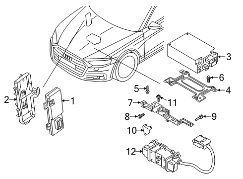 2021 Audi e-tron Sportback Electrical Components Diagram 10