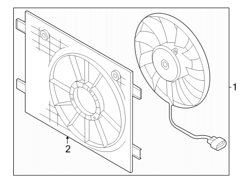 2022 Audi Q4 e-tron Sportback Cooling Fan