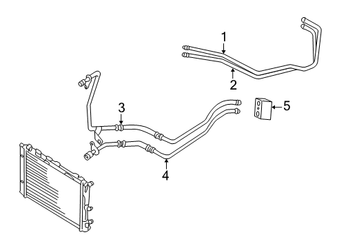 2002 Audi A6 Quattro Trans Oil Cooler Lines Diagram 1