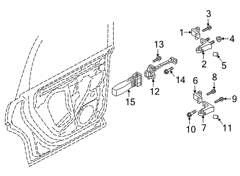 2022 Audi e-tron Sportback Lock & Hardware Diagram 5