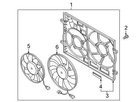 2022 Audi Q3 Cooling System, Radiator, Water Pump, Cooling Fan