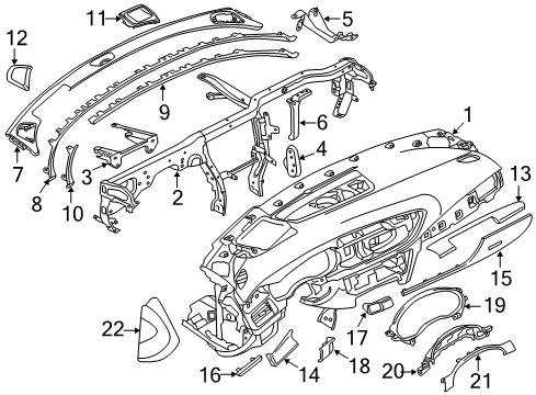 2014 Audi A6 Instrument Panel