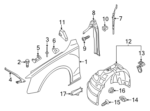 2014 Audi A4 Fender & Components