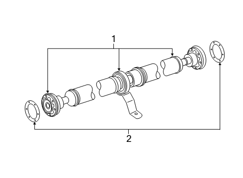 2010 Audi Q5 Drive Shaft - Rear