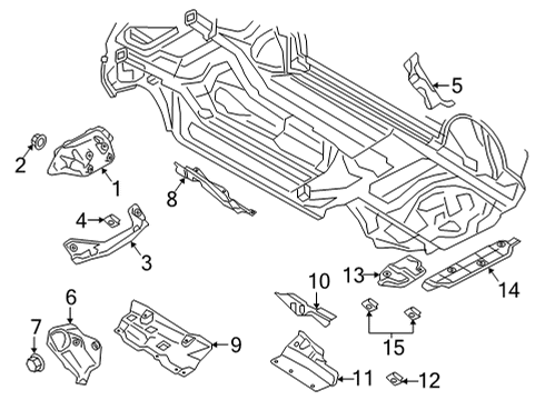 2023 Audi Q7 Heat Shields Diagram 2