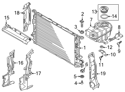 2014 Audi RS7 Radiator & Components, Water Pump Diagram 2