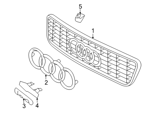 2006 Audi TT Grille & Components