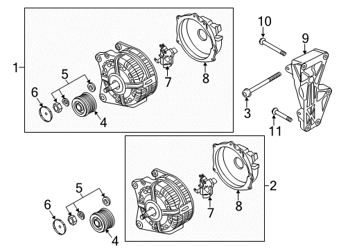 2015 Audi R8 Alternator