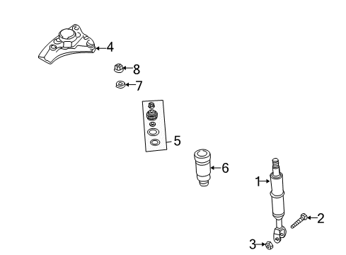 2005 Audi Allroad Quattro Shocks & Components - Front