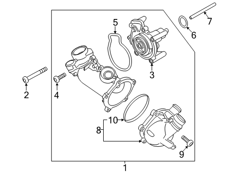 2013 Audi S7 Water Pump Diagram 3