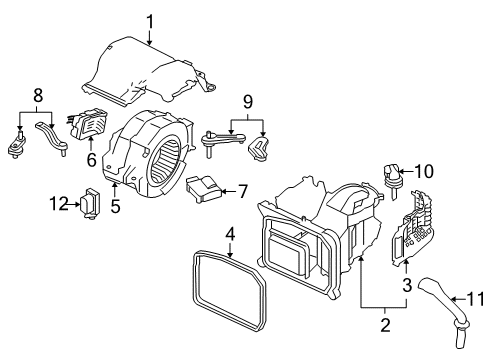 2006 Audi A6 Quattro Blower Motor & Fan