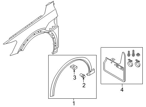 2022 Audi e-tron Quattro Exterior Trim - Fender