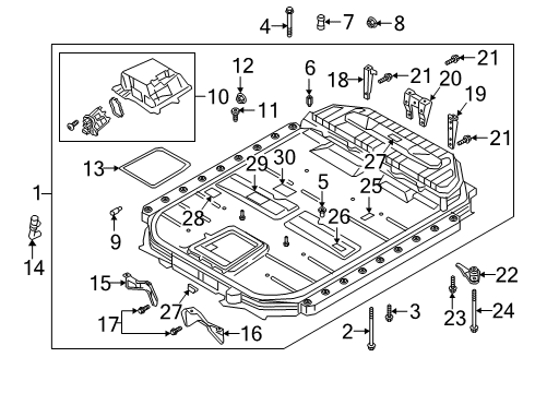 2023 Audi e-tron Quattro Battery Diagram for 4KE-915-910-BE