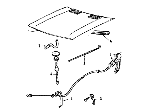 1986 Audi 4000 Quattro Hood & Components