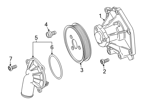 2009 Audi Q7 Water Pump Diagram 3