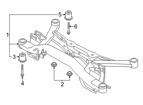 2018 Audi TT RS Quattro Suspension Mounting - Rear