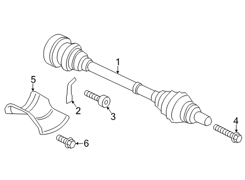 2021 Audi Q8 Drive Axles - Rear