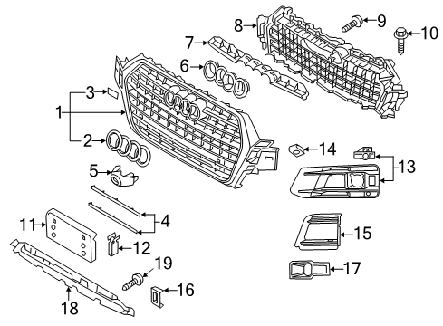 2017 Audi Q7 Grille & Components