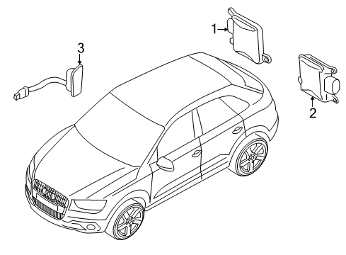 2016 Audi Q3 Quattro Electrical Components Diagram 2