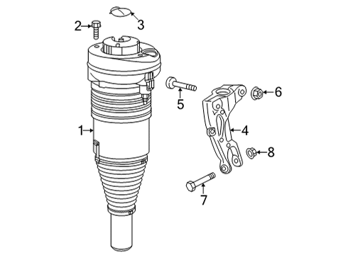 2021 Audi RS7 Sportback Struts & Components  Diagram 2