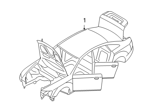 2010 Audi A6 Quattro Body Shell