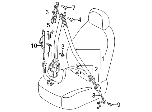 2022 Audi Q5 Front Seat Belts