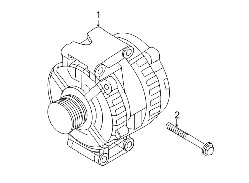 2019 Audi A6 Quattro Alternator Diagram for 06L-903-018-H