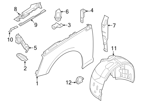 2022 Audi RS5 Fender & Components